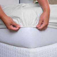 Jogo De Lençol Ponto Palito Simples 3 Peças Casal 80% Algodão - 20% Poliéster Percal 140 Fios Cor:branco - 4