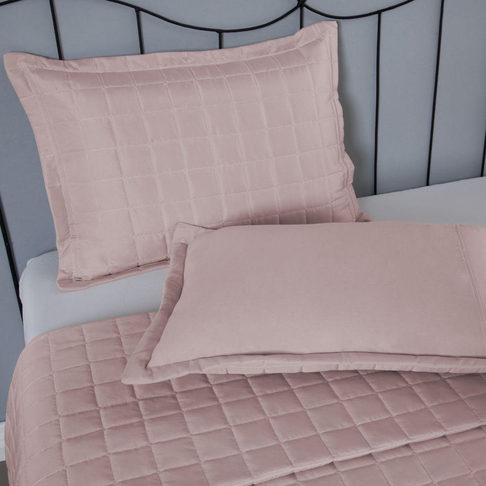 Porta Travesseiro Matelado Soft 1 Peça 70cm X 50cm 100% Poliéster Cor:rosê - 3