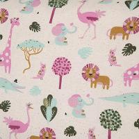 Fronha Estampada Infantil Joy 1 Peça 70cm X 50cm 80% Algodão - 20% Poliéster Percal 180 Fios Cor:safari - 4