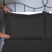 Kit Cobre Leito Matelado Dupla Face Soft 3 Peças Casal 100% Poliéster Cor:preto - 4