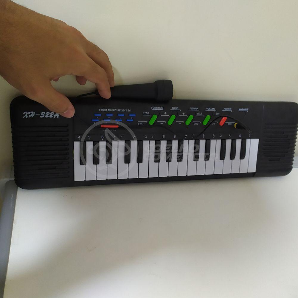 Mini Teclado Piano 32 Teclas Musical Karaokê E Microfone - 4