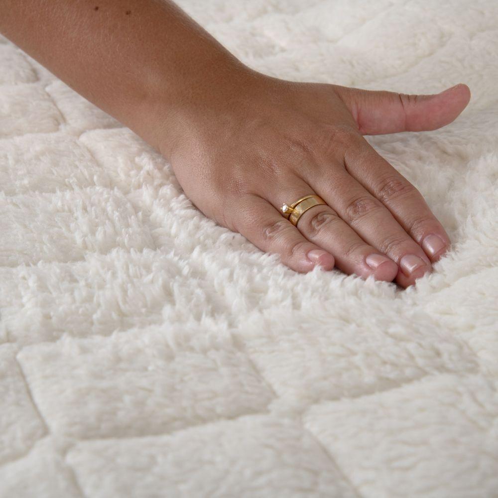 Kit Cobre Leito Matelado Dupla Face Sherpa De Carneiro 3 Peças Casal 80% Algodão - 20% Poliéster Percal 180 Fios Cor:cáq - 4