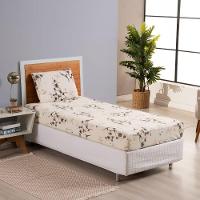 Jogo De Lençol Dia A Dia Estampado 3 Peças Casal 80% Algodão - 20% Poliéster Percal 180 Fios Cor:palha-marrom - 2