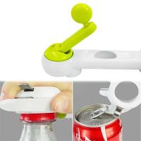 Abridor De Tampas Universal 6 Em 1 Latas Potes Garrafas Multifuncional - 3