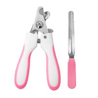 Alicate Pet Tesoura Corte De Unhas Cachorro Gato Com Lixa Rosa - 1