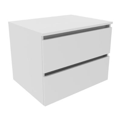 Gabinete Banheiro 2 Gavetas 60Cm Suspenso Multimóveis Vcr10087 Branco Branco