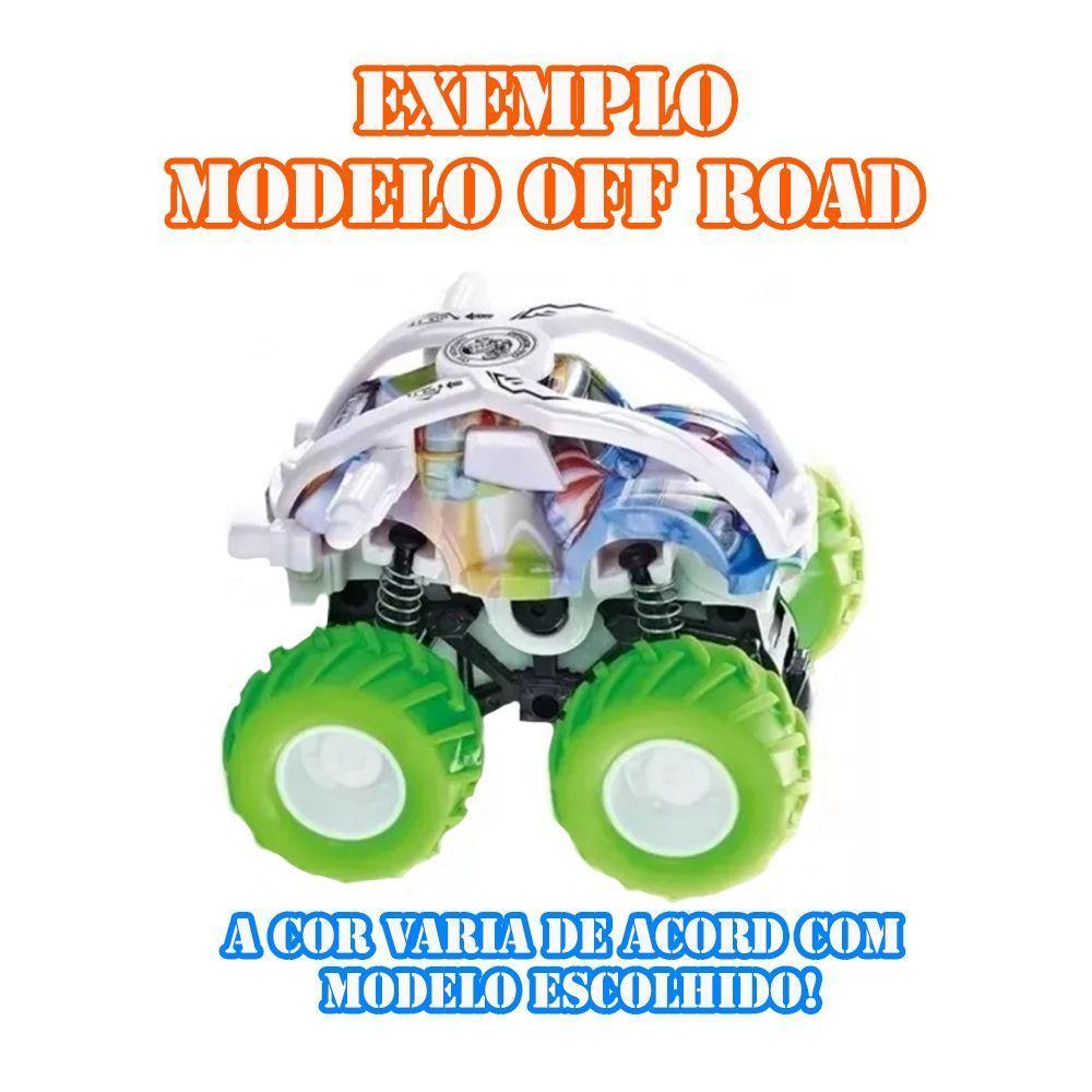 Carrinho Fricção Monster Truck 1:64 Escala Radical Suspensão Off Road Verde 15 - 3