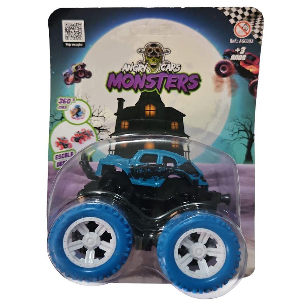 Carrinho Fricção Monster Truck 1:64 Escala Radical Suspensão Fusca Azul 05 - 1