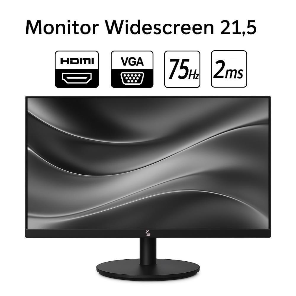 Computador 3green Completo Intel I7 10700F 16GB DDR4 SSD 1TB NVME Geforce Gt 2GB Monitor Led 21,5" WIFI 3GP-020 - 3