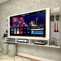 Painel Com Suporte Tv 65" Nairóbi Plus Multimóveis V3357 Branco Branco - 6