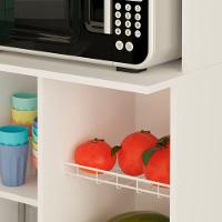 Balcão Multiuso Com 1 Porta E 2 Cestos Para Fruteira Branco - 6