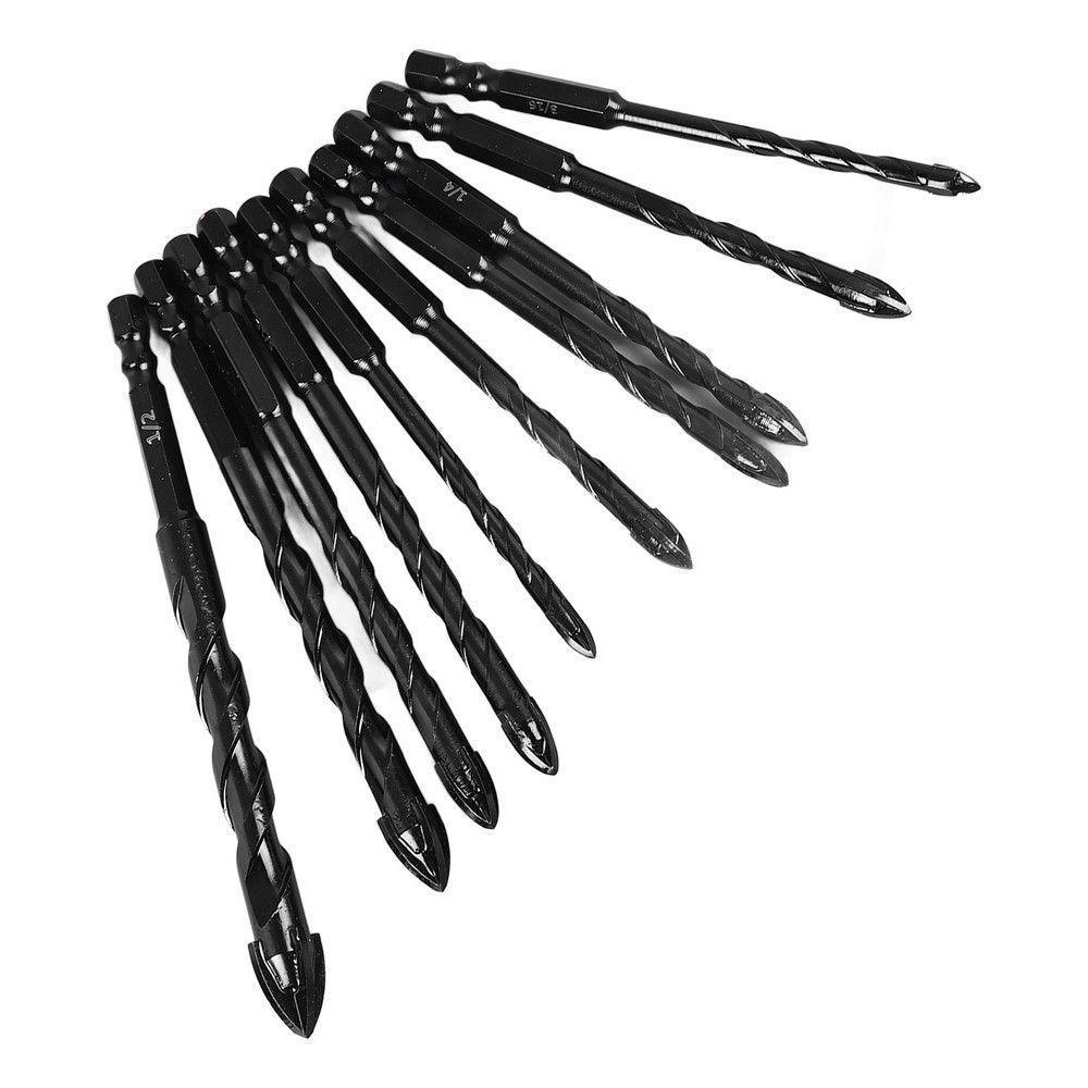 Broca Com Haste Hexagonal, 10 Unidades, Concreto, 1-4 - 1