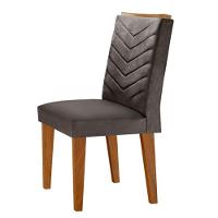 Sala de jantar tampo em Mdf 6 Cadeiras grafite com imbuia - 6