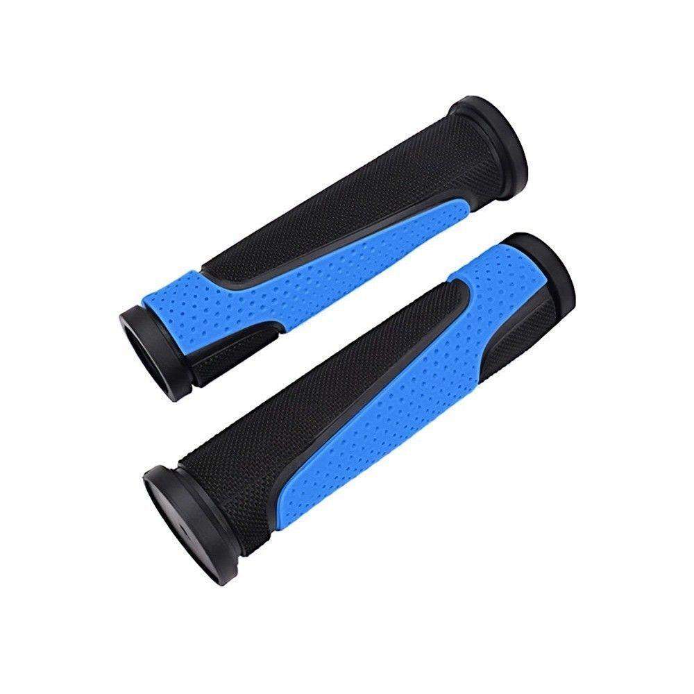 Manopla Gta Punho Bike Bicicleta Ergonômico Mtb Várias Cores 125mm Preto E Azul - 1