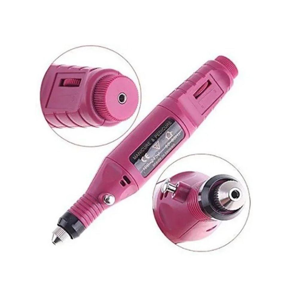 Lixadeira Motor Caneta Bivolts Unha Lixa Elétrica Profissional Bloco Motor Bivolt - 2