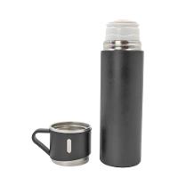 Garrafa Termica Com Copo Parede Dupla Inox Squeeze 500ml Preto - 4