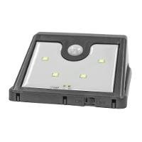 Luminaria Parede Painel Solar 4 Leds Sensor Movimento Luz - 1