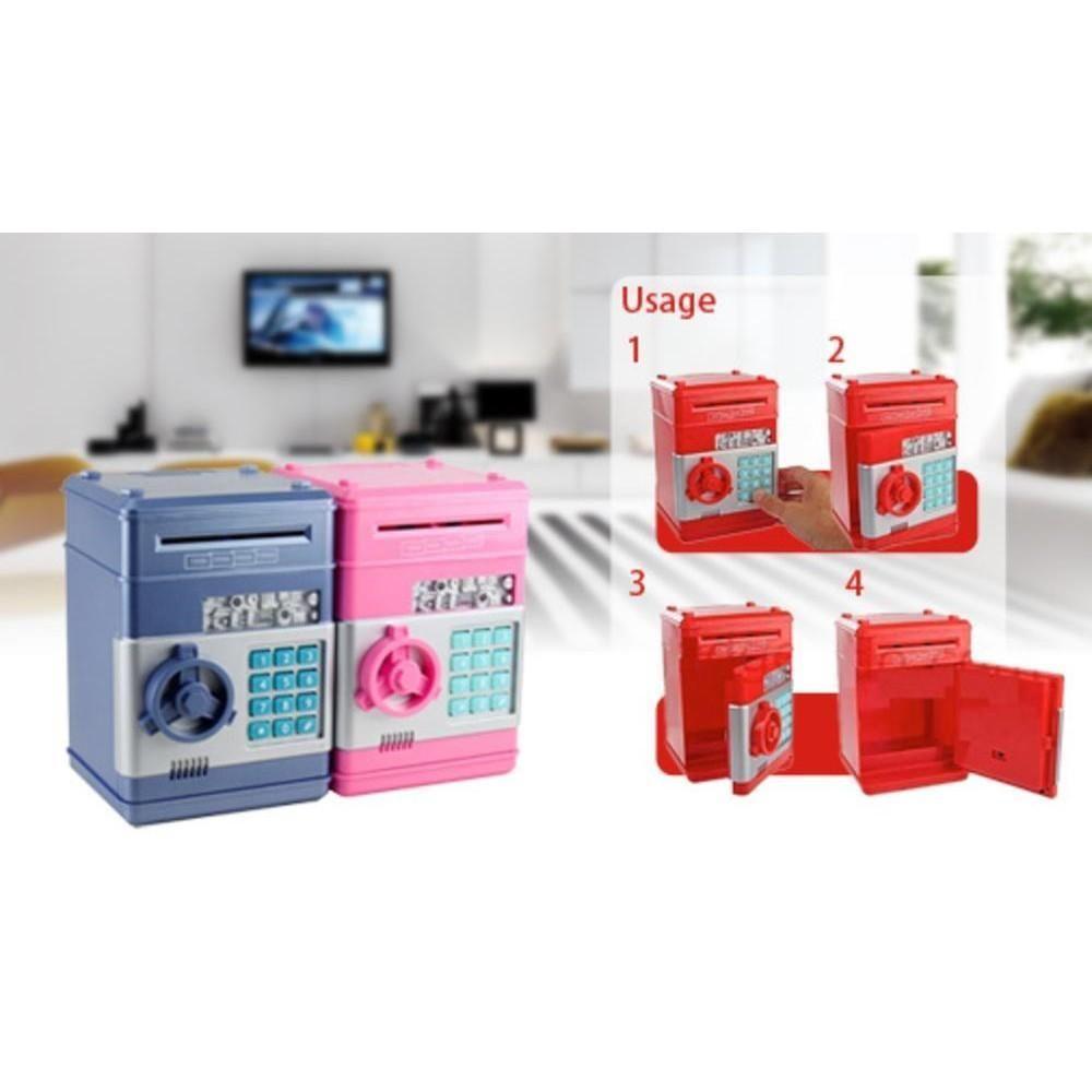 Cofre Eletronico Digital Mini Caixa Com Segredo De 4 Digitos Com Insercao Automatica De Notas - 2