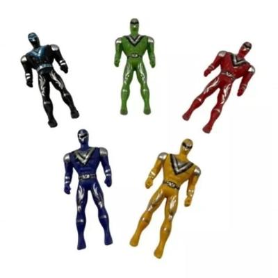 Kit Bonecos Rangers 5 Guerreios Figura Acao Lendario Força Ranger Articulado