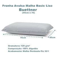 Fronha Buettner Malha 100% Algodão Basic Lisa 45cmx70cm Prata - 4