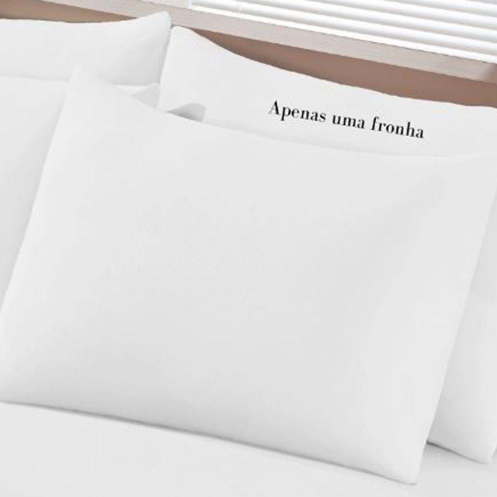 Fronha Buettner Malha 100% Algodão Basic Lisa 45cmx70cm Branco - 3