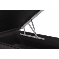 Base Baú Camurça Marrom Solteiro (88X188X39) - Ortobom - 3