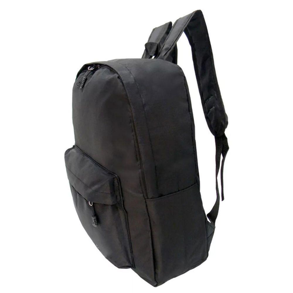 Mochila Casual 25L Resistente A água Unissex Universidade Escolar Estudante Trabalho Viagens Preto - 3