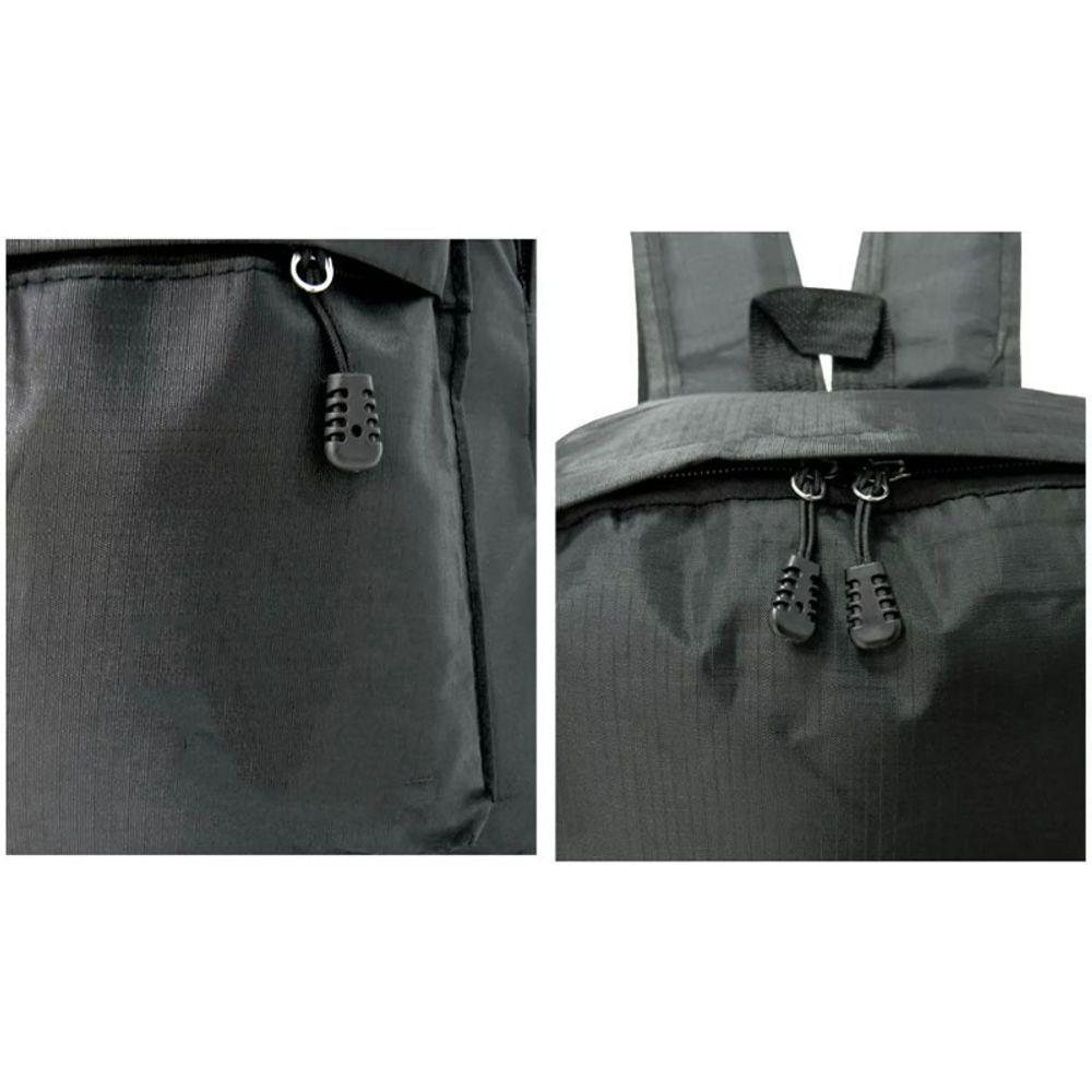 Mochila Casual 25L Resistente A água Unissex Universidade Escolar Estudante Trabalho Viagens Preto - 4