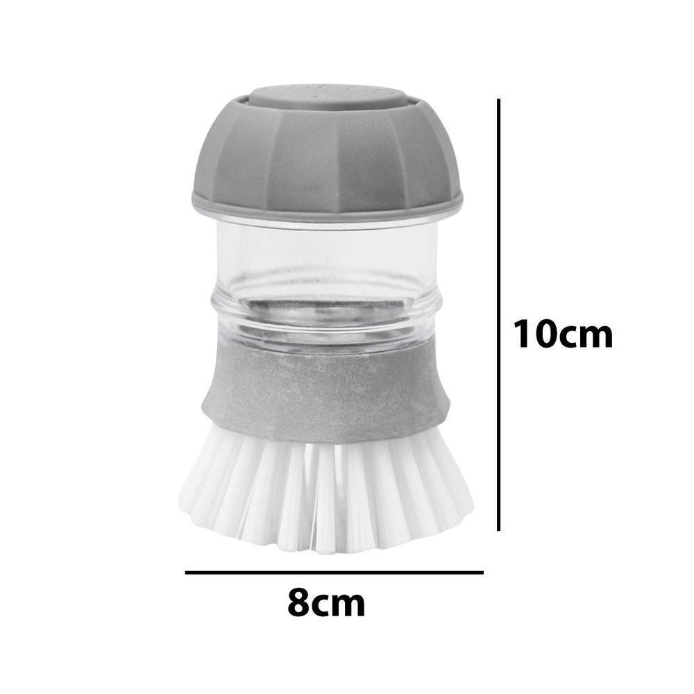 Escova Limpeza Com Dispenser Detergente Cozinha Esponja Limpa Panela - 3