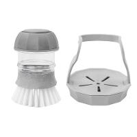 Escova Limpeza Com Dispenser Detergente Cozinha Esponja Limpa Panela - 2