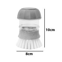 Escova Limpeza Com Dispenser Detergente Cozinha Esponja Limpa Panela - 3
