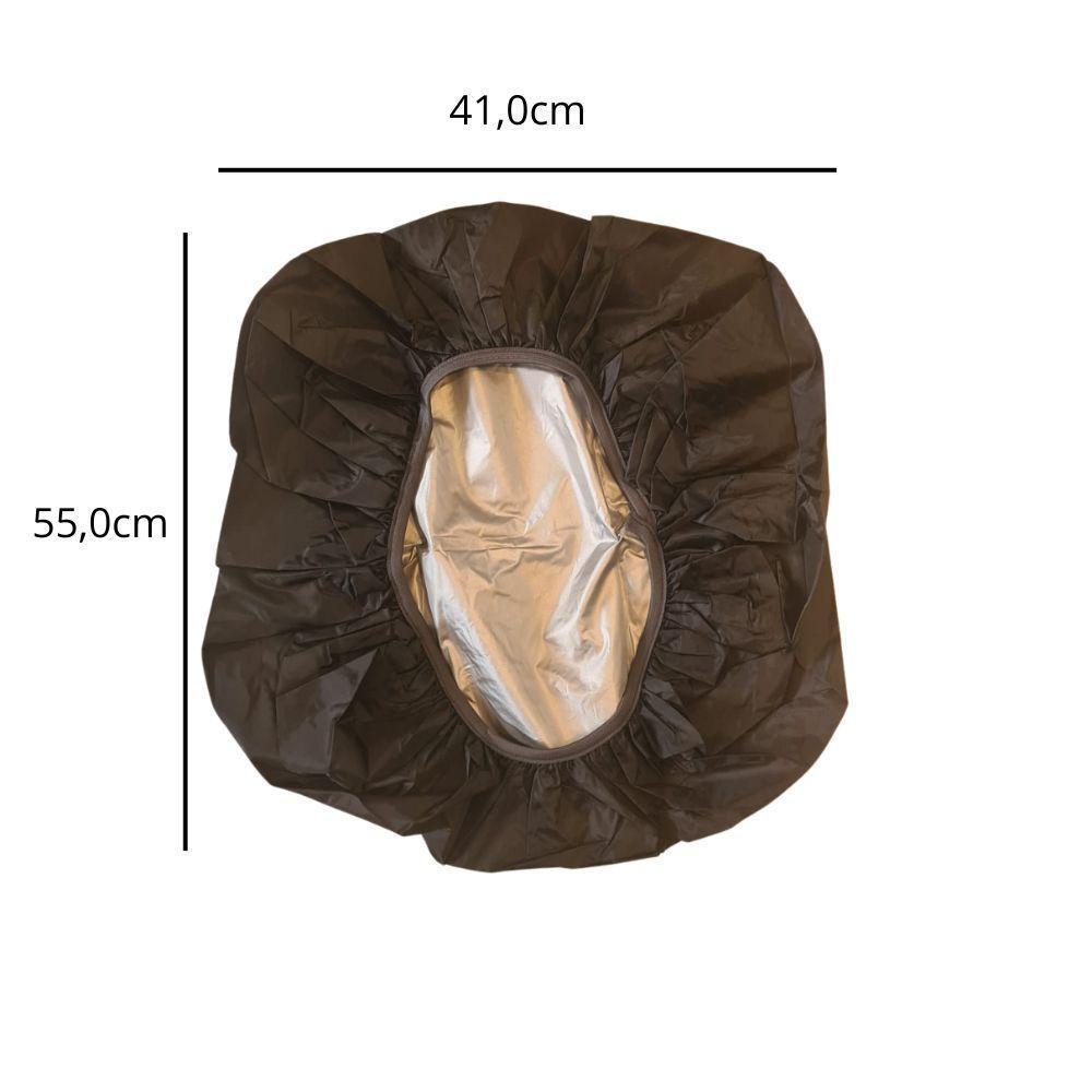 Capa De Chuva Dupla Face Mochila Mala Multiuso Impermeável Com Elástico Motoboy Ciclismo Viagem 45l - 3