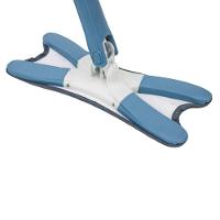 Mop Rodo De Limpeza Giratorio Retangular Ajustavel Retratil Azul Escuro - 1