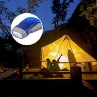 Mini Lanterna Dínamo Portátil 3 Leds Com Carga Manual Sem Uso De Pilhas Azul