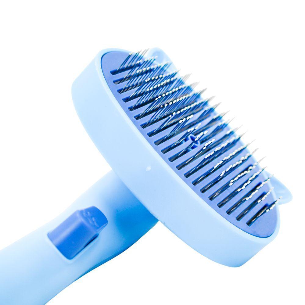 Tira Pelos Pet Rasqueadeira Removedor Animais Gato Cachorro Azul - 4