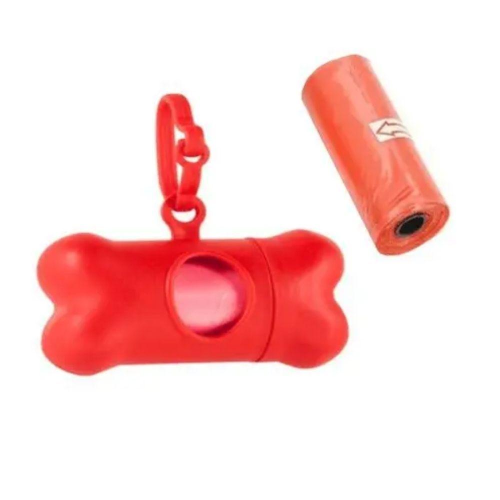 Kit Cata Caca Coco Cachorro Gatos Com Suporte + 2 Rolos Saquinhos Refil - 1