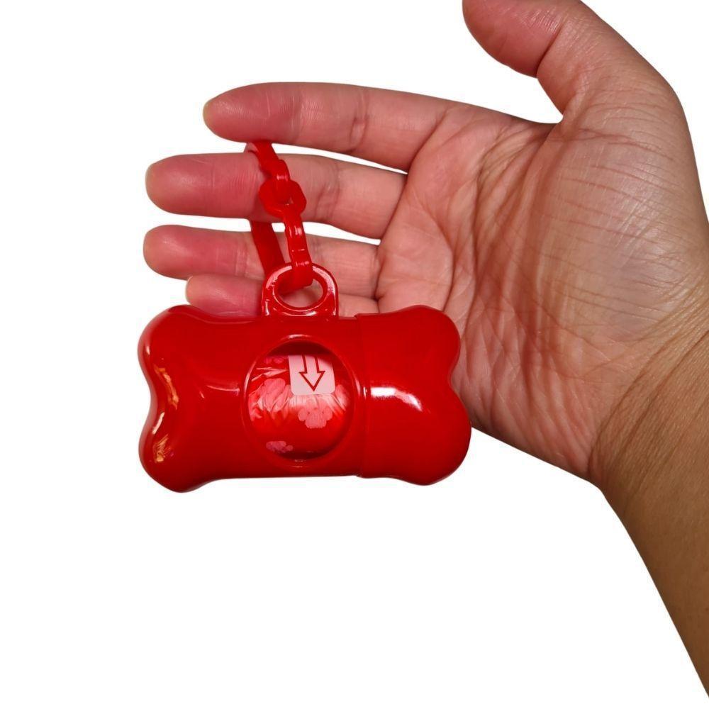 Kit Cata Caca Coco Cachorro Gatos Com Suporte + 2 Rolos Saquinhos Refil - 3