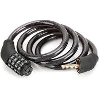 Cadeado Para Bicicleta Bike Moto Com Senha Combinação De Dígitos 8mm Aço Reforçado 65cm De Comprimento Preto - 4