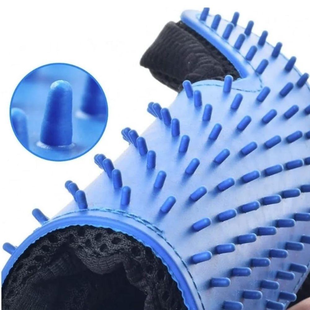 Luva Escova Massageadora Remove Tira Pelos Cães E Gatos Petshop Nano Magnética - 2
