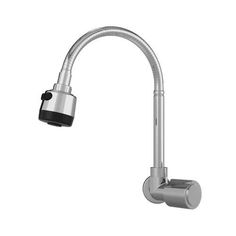 Torneira Parede Gourmet C40 Cromada 1/4 Volta - Real Metais Luxo 1168 - 1