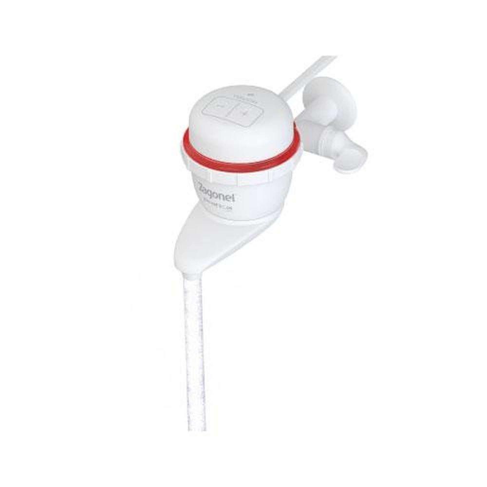 Torneira Eletrônica Pratica Touch 127v Branca 5500w Zagonel Registro 1/4 Volta Bica Giratória 360° - 1