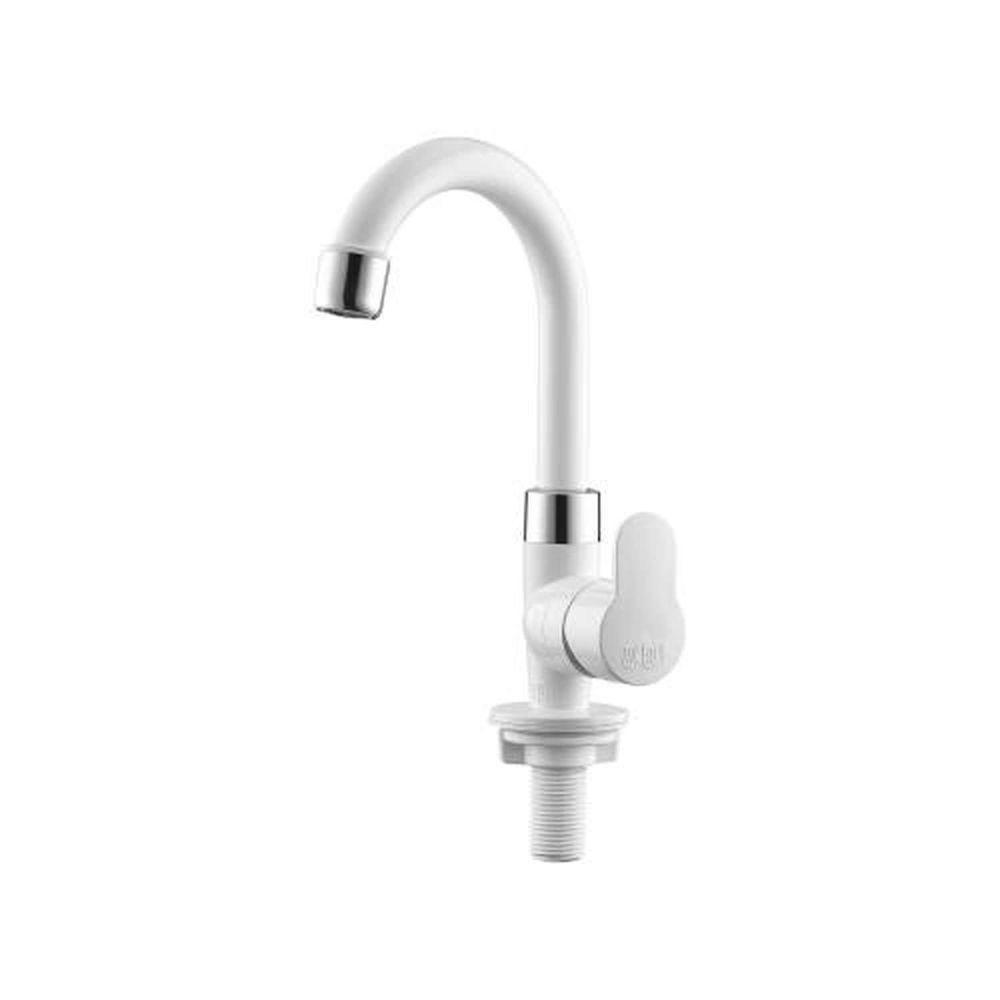 Torneira Tivoli Bica Móvel Lavatório Branca/cromada - Abs De Alta Qualidade - 1