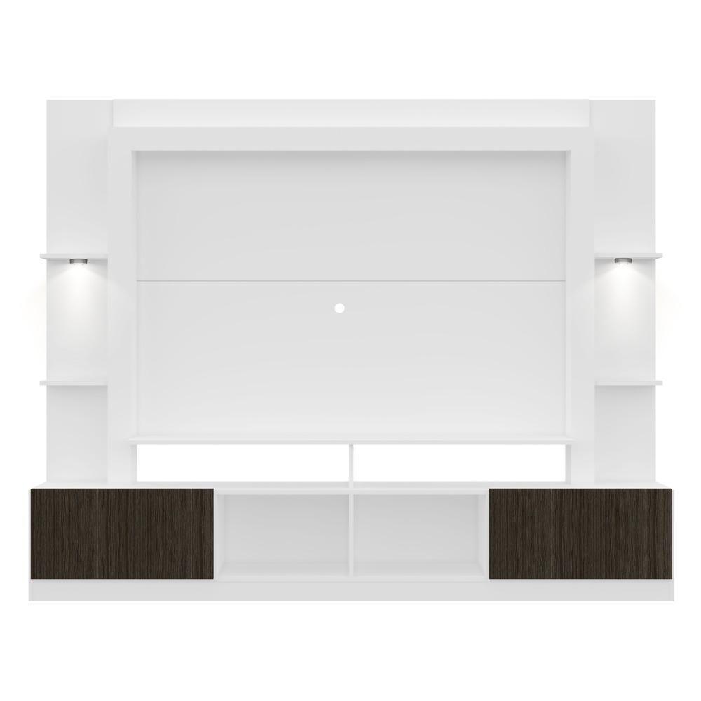 Estante Tv 65" Com Leds Berlim Multimóveis V3392 Branca/Tenerife Branco/Tenerife - 3