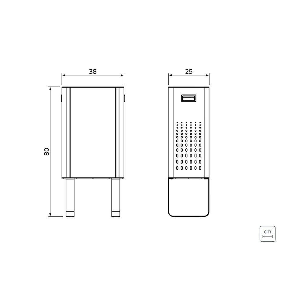 Lixeira Tramontina Sassari 45 L Aço Inox Tramontina - 4