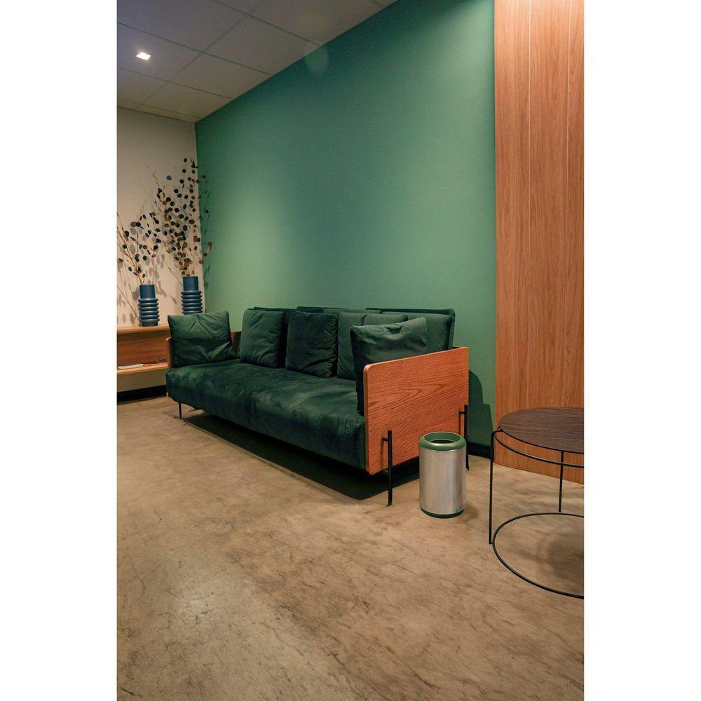 Lixeira Inox Tramontina Portofino Lyf Acabamento Acetinado Aro Polipropileno Sem Tampa 10 L Tramontina - 2