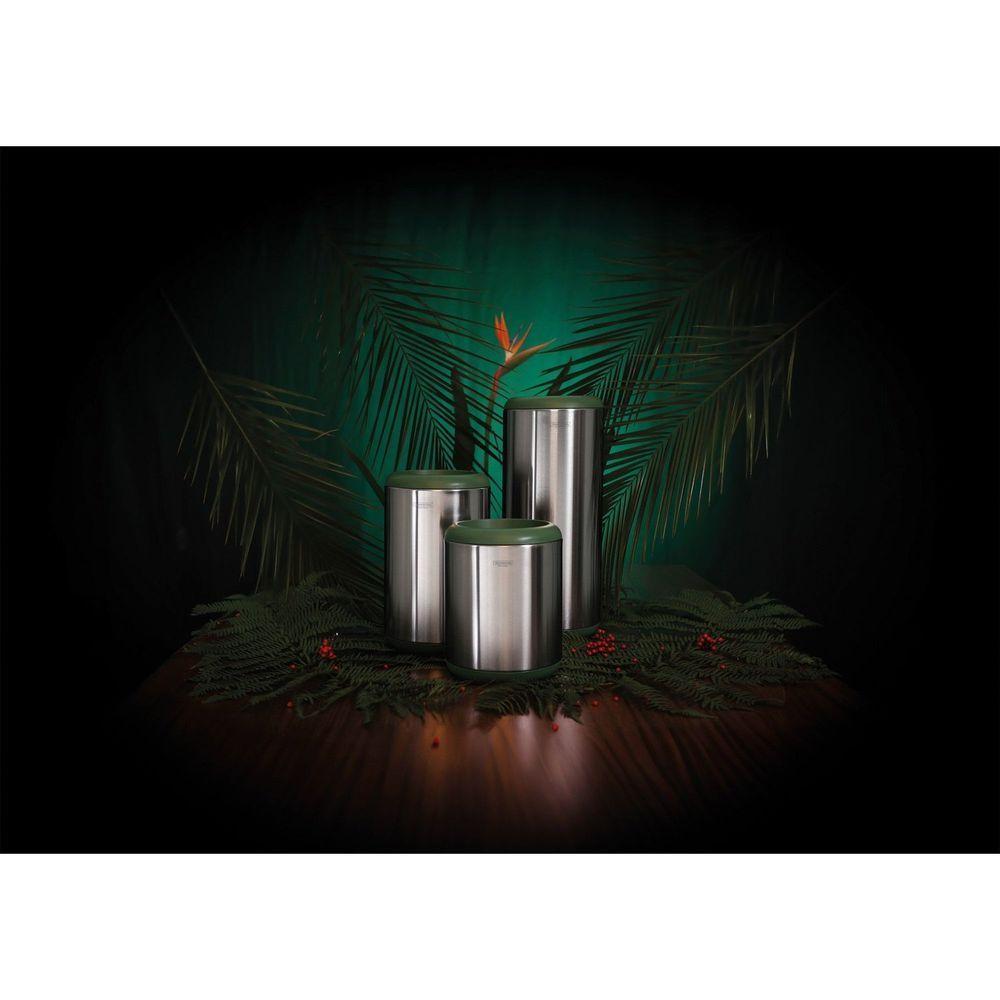 Lixeira Inox Tramontina Portofino Lyf Acabamento Acetinado Aro Polipropileno Sem Tampa 10 L Tramontina - 3