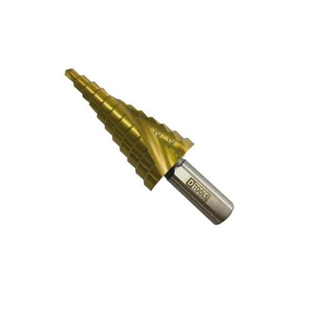 Broca Escalonada Cone 4 A 25mm - Dtools - Ideal Para Metal E Madeira - 1