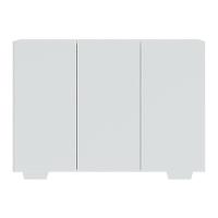 Aparador Buffet 3 Portas Com Pés Quadrados Veneza Multimóveis V1010 Branco Branco