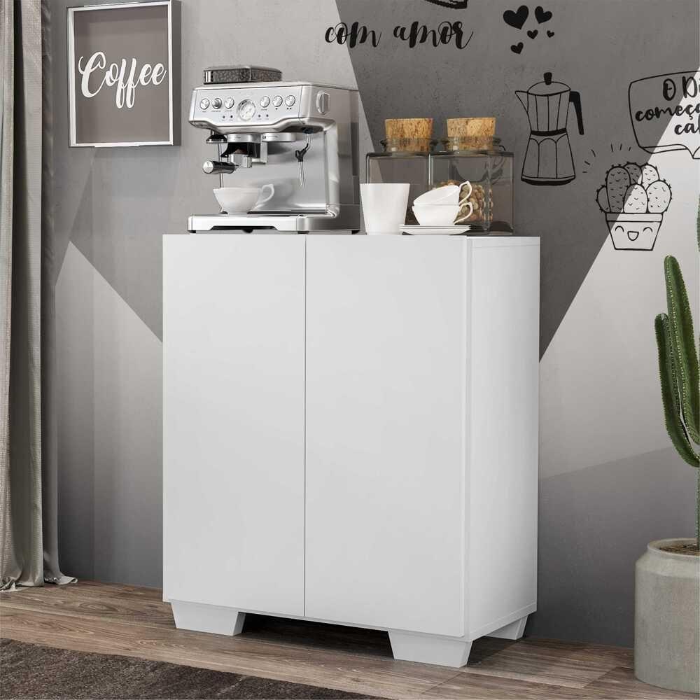 Aparador Multimóveis Cantinho Do Café Com 2 Portas Branco - 2