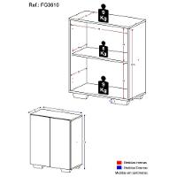 Aparador Multimóveis Cantinho Do Café Com 2 Portas Branco - 5